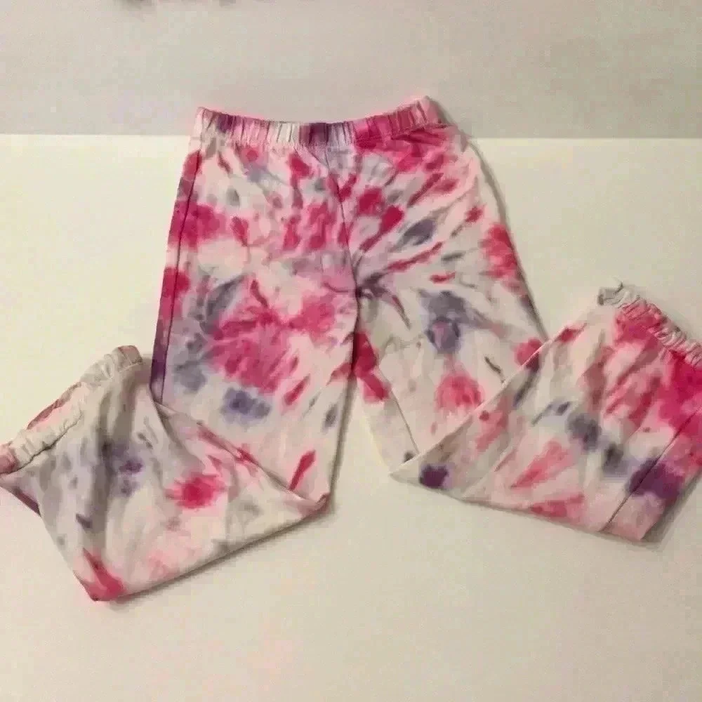 New! Tie dye The Children’s Place pants and shirt bundle cupcake ruffle girls 4T